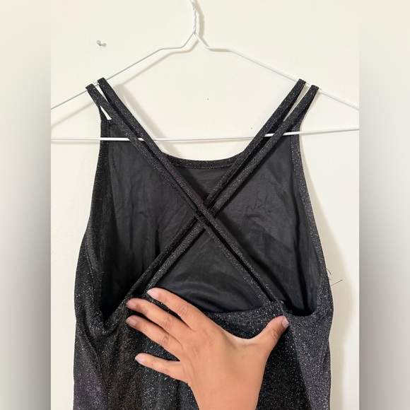 Vintage City Triangles Sparkle Maxi Dress Y2K Glam Size S - Picture 3 of 6